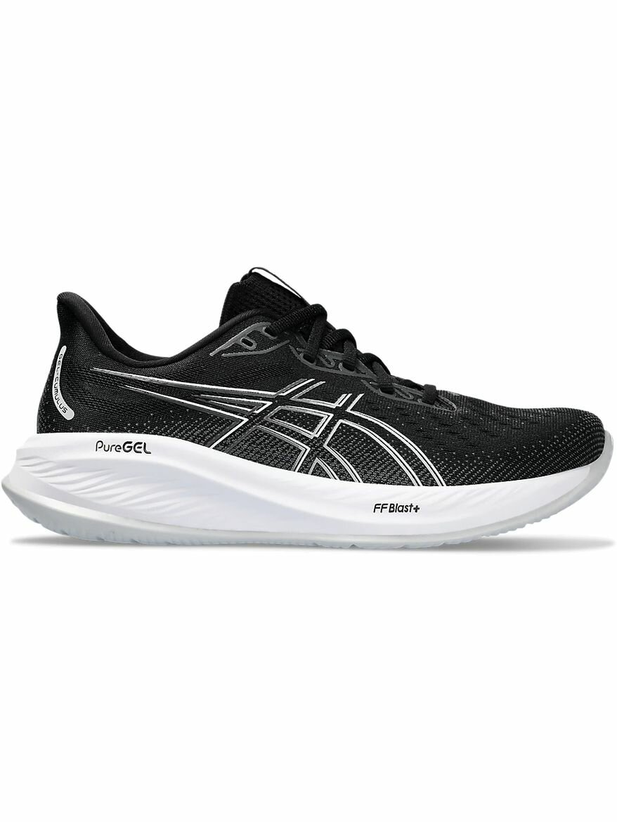 Кроссовки ASICS GEL-CUMULUS 26, полнота F, размер 11,5 US, черный/белый