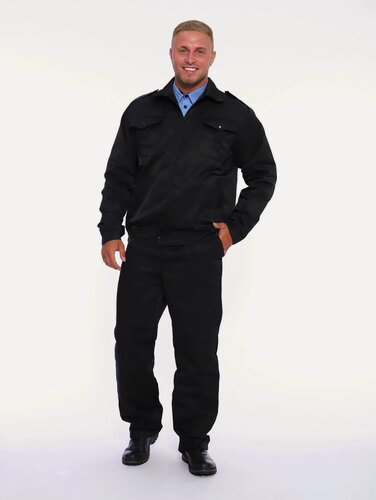 Изображение товара Форма охранника, чёрный, всесезонный, из смесовой ткани, размер 54