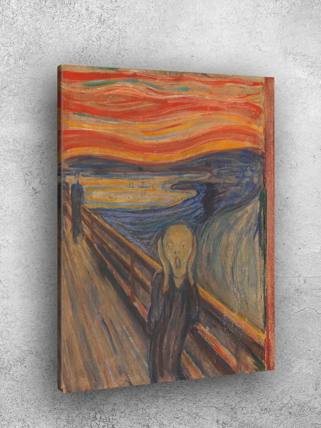 Картина интерьерная на стену ARTERY "Мунк – Крик", печать на холсте, постер на подрамнике, 40х50 см — фото 1