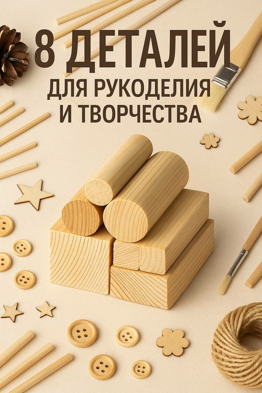 Заготовка для творчество комплект для росписи рукоделия поделок и выжигания
