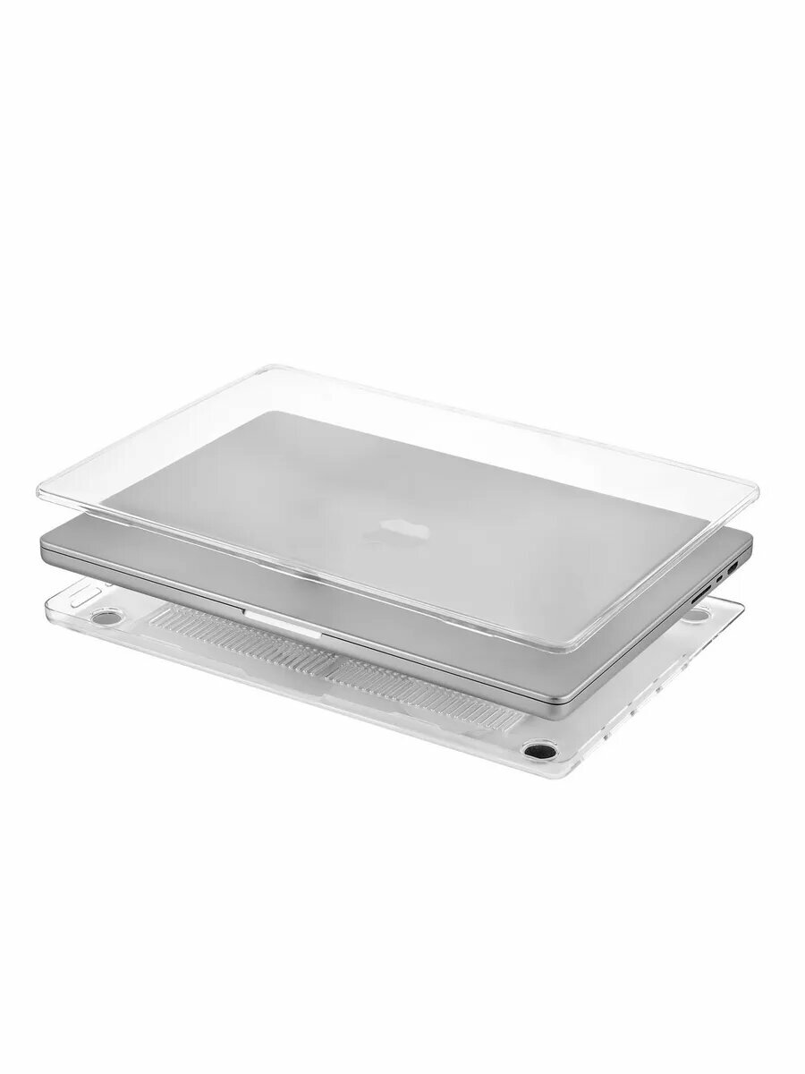 Чехол для MacBook Pro 16" (M1 | M2 | M3 | M4 series) uBear Vision Case, прозрачный глянцевый — фото 1