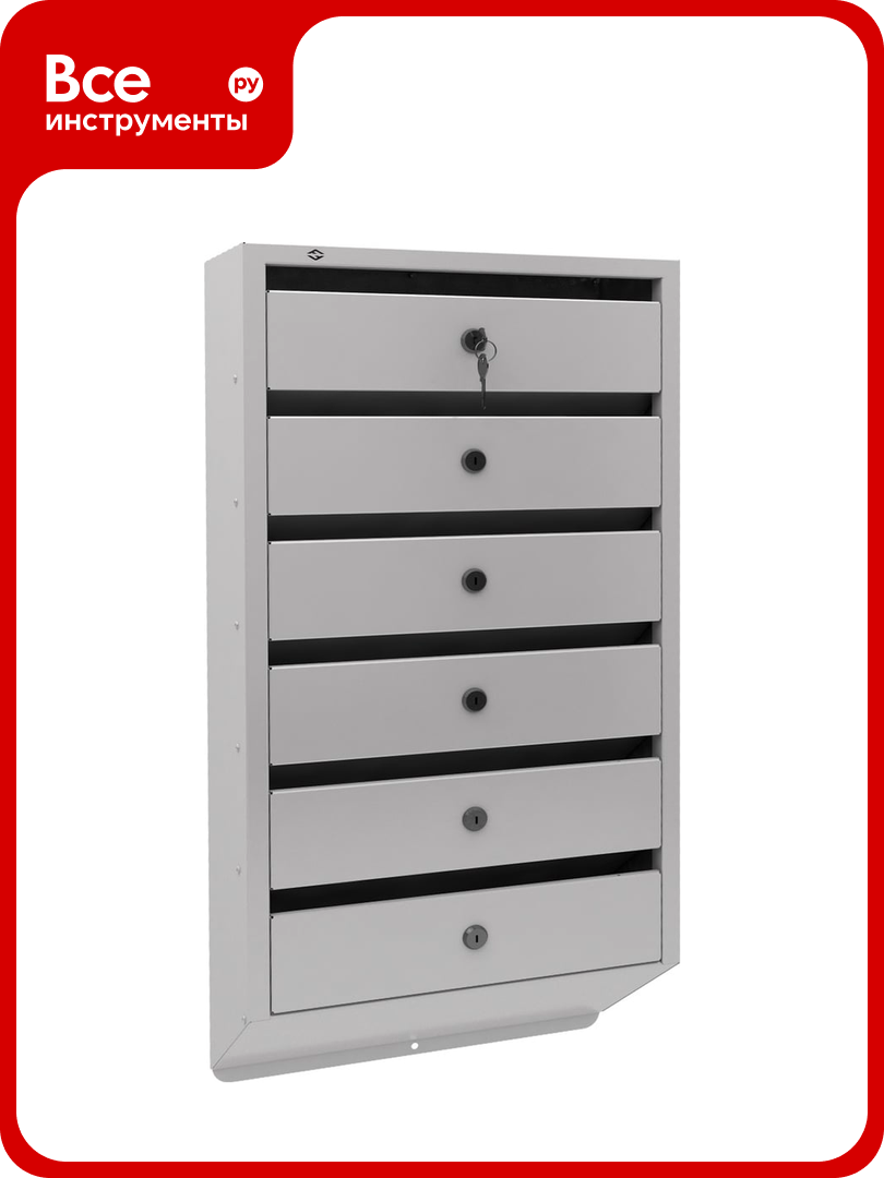 Почтовый ящик FerrumFormat Оптима Люкс 6 серый 4620065511110