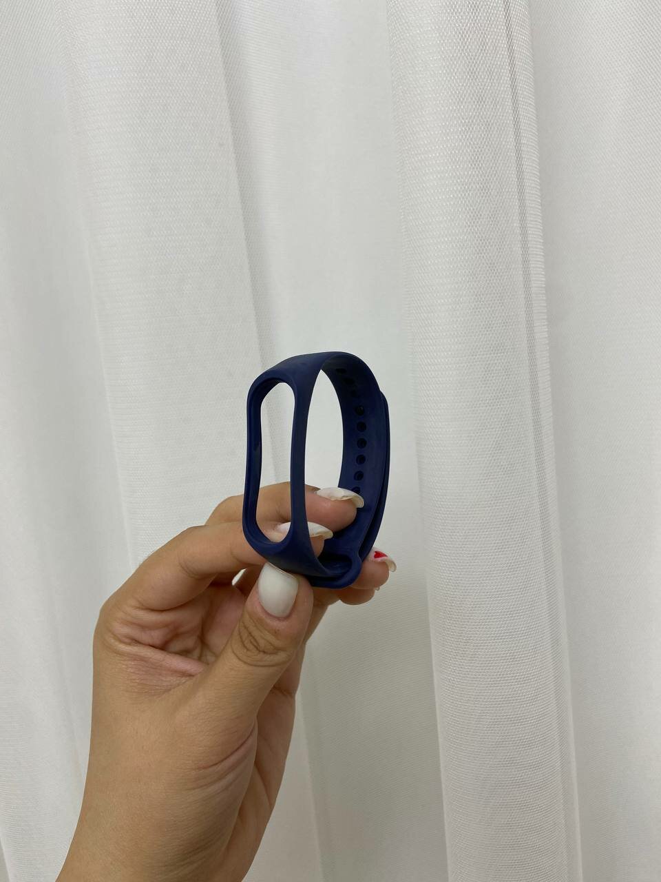 Силиконовый ремешок для Xiaomi Mi Band 3 / Mi Band 4 , Темный-Синий