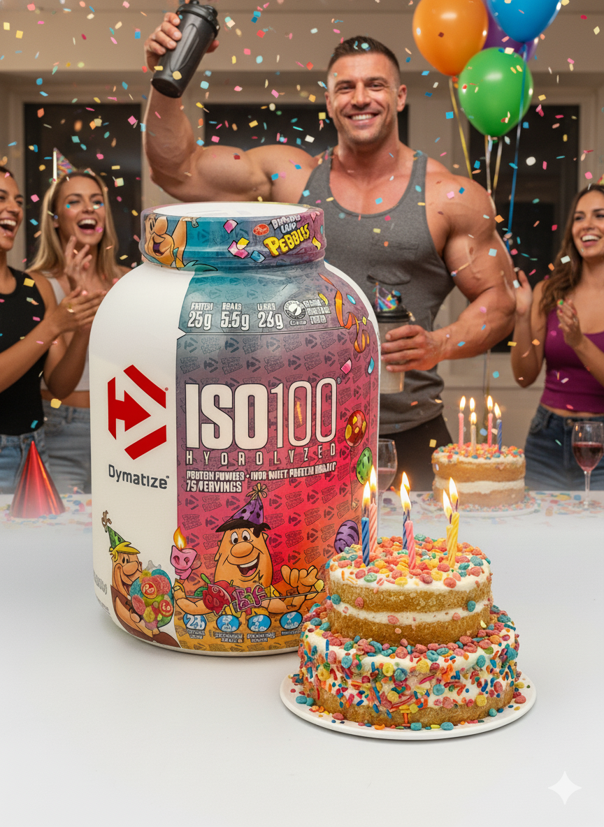 Dymatize Iso100 Hydrolyzed 2,3kg вкус Birthday Cake гидролизат протеина
