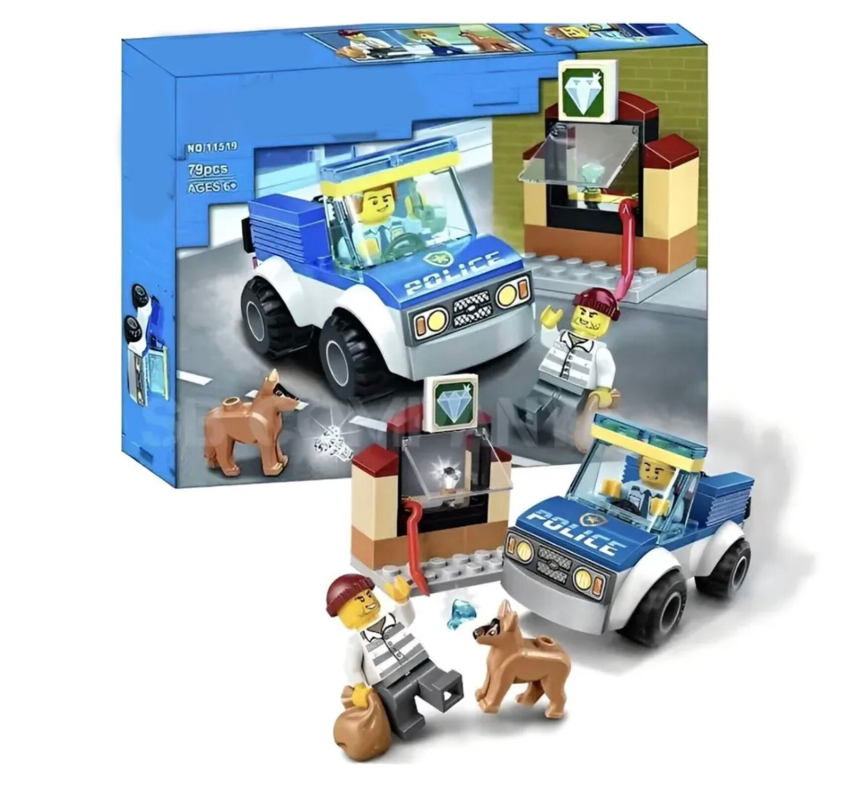 Конструктор 11519 "Ловля преступника", 79 деталей