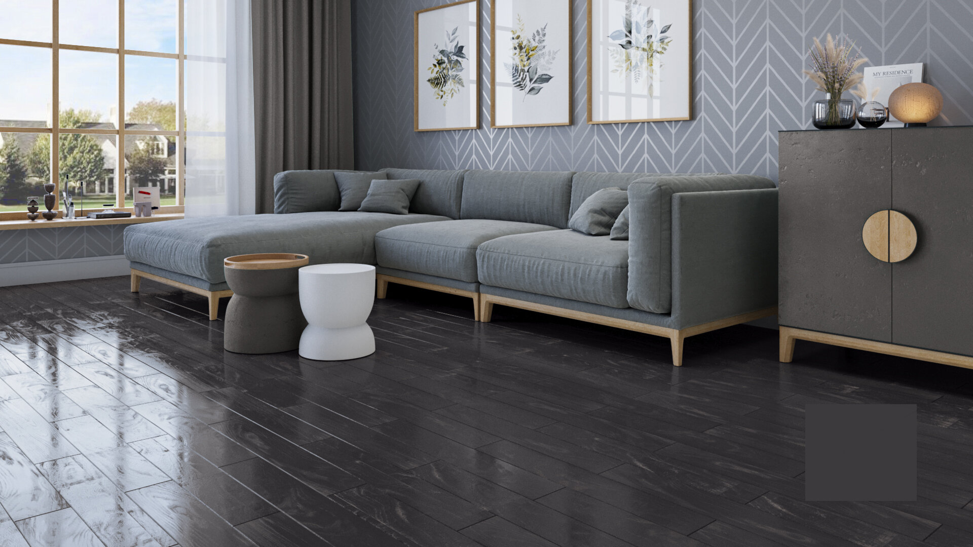 Паркетная массивная дубовая доска. Дубовый паркет цельный дуб. Глубокий -черный