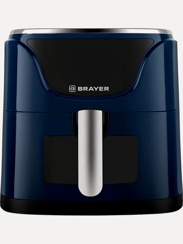 Изображение товара Аэрогриль BRAYER BR 2036, синий/серый металлик, 5 л, 1500 Вт, антипригарное покрытие, сенсорное управление