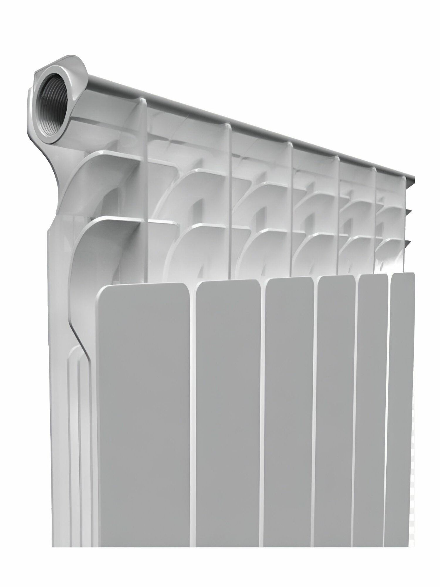 Радиатор отопления настенный алюминиевый Аквапром AL 500/80 A21 4 секции