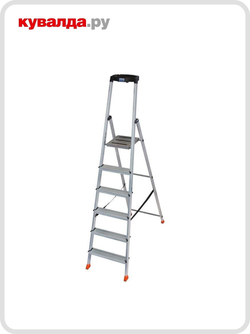 Стремянка алюминиевая KRAUSE MONTO SAFETY 6 ступеней