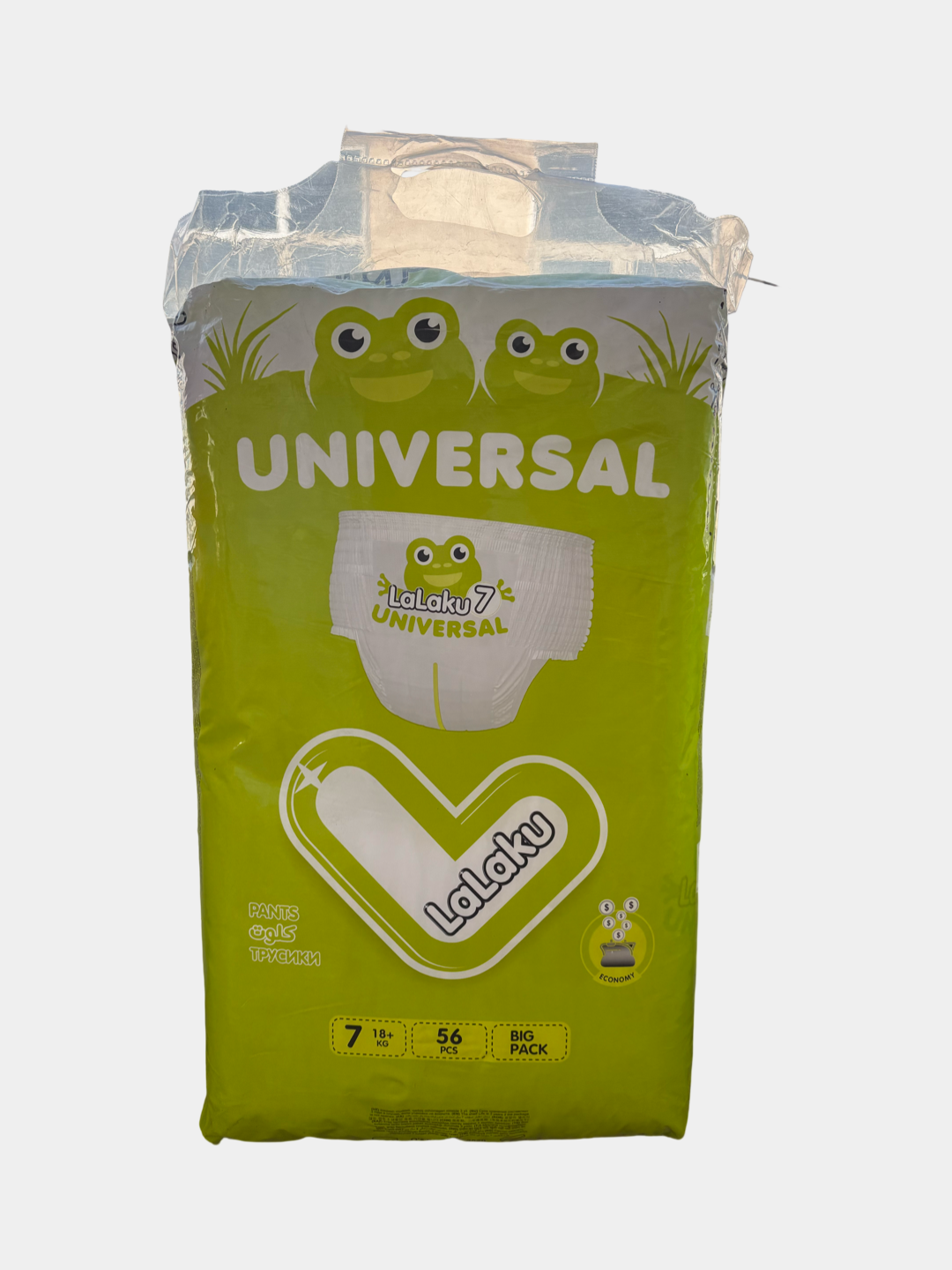 Трусики-подгузники Lalaku Universal, 7 размер, 56 штук, 18+ кг.
