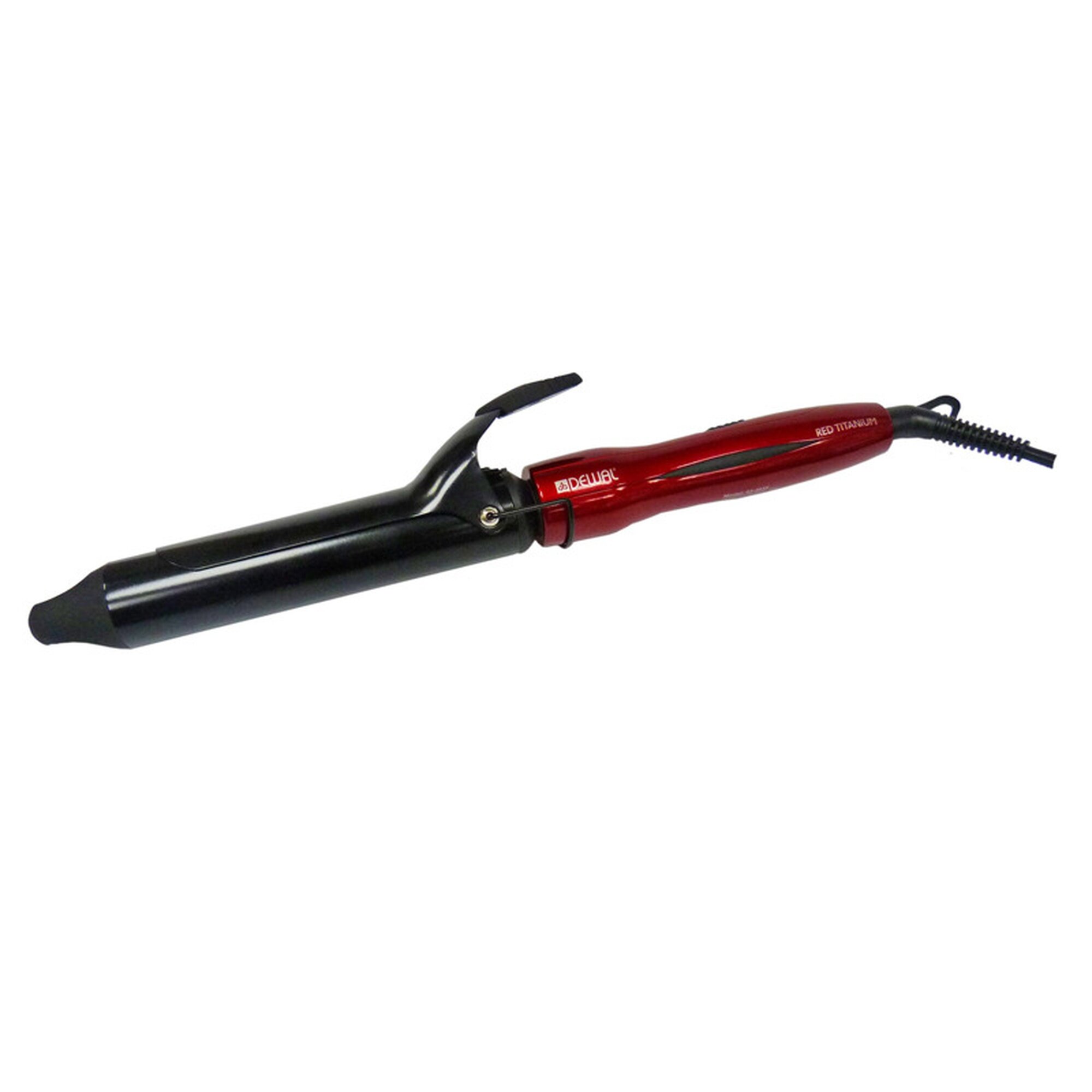 Щипцы для волос Dewal Red Titanium, 33мм, 40Вт, 200°C, титаново-турмалиновые, красные