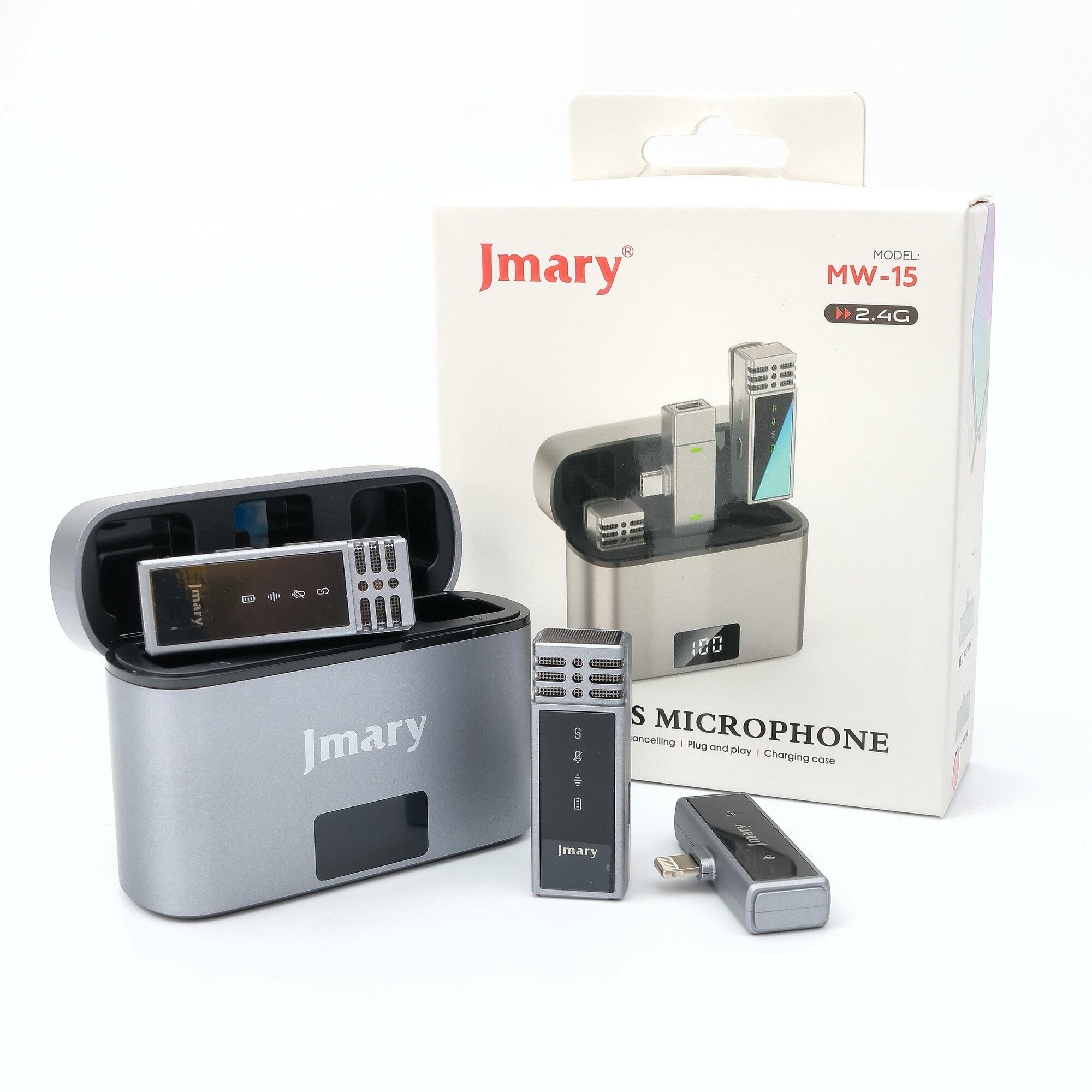 Беспроводной микрофон Jmary MW-15, 2.4G, для телефона и камеры