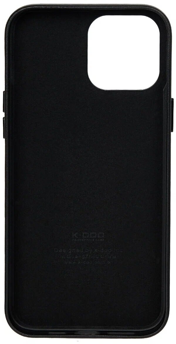 K-DOO Nobble Collection himoya g'ilofi, iPhone 13 Pro uchun, qora rang — фото 1