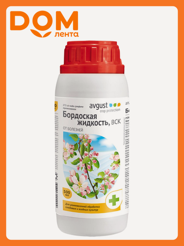 Изображение товара Средство защитное от болезней Бордоская жидкость Avgust 500 мл