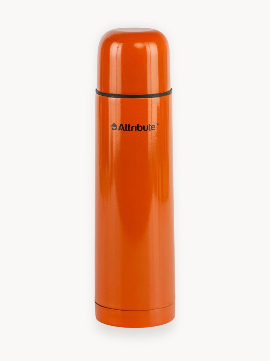 Термос с узкой горловиной ATTRIBUTE VAC.FLAS COLOR 1л оранжевый