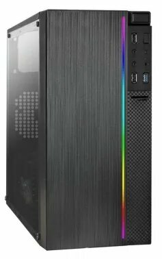 ПК IRU Game 510H6SEA MT Ryzen 5 5600 (3.5) 16Gb SSD512Gb RTX3050 6Gb Free DOS GbitEth 500W черный (2