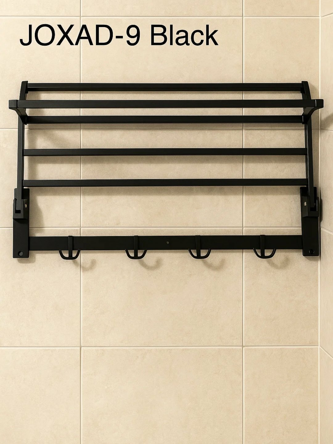 Настенная полка JOXAD с крючками для ванной комнаты