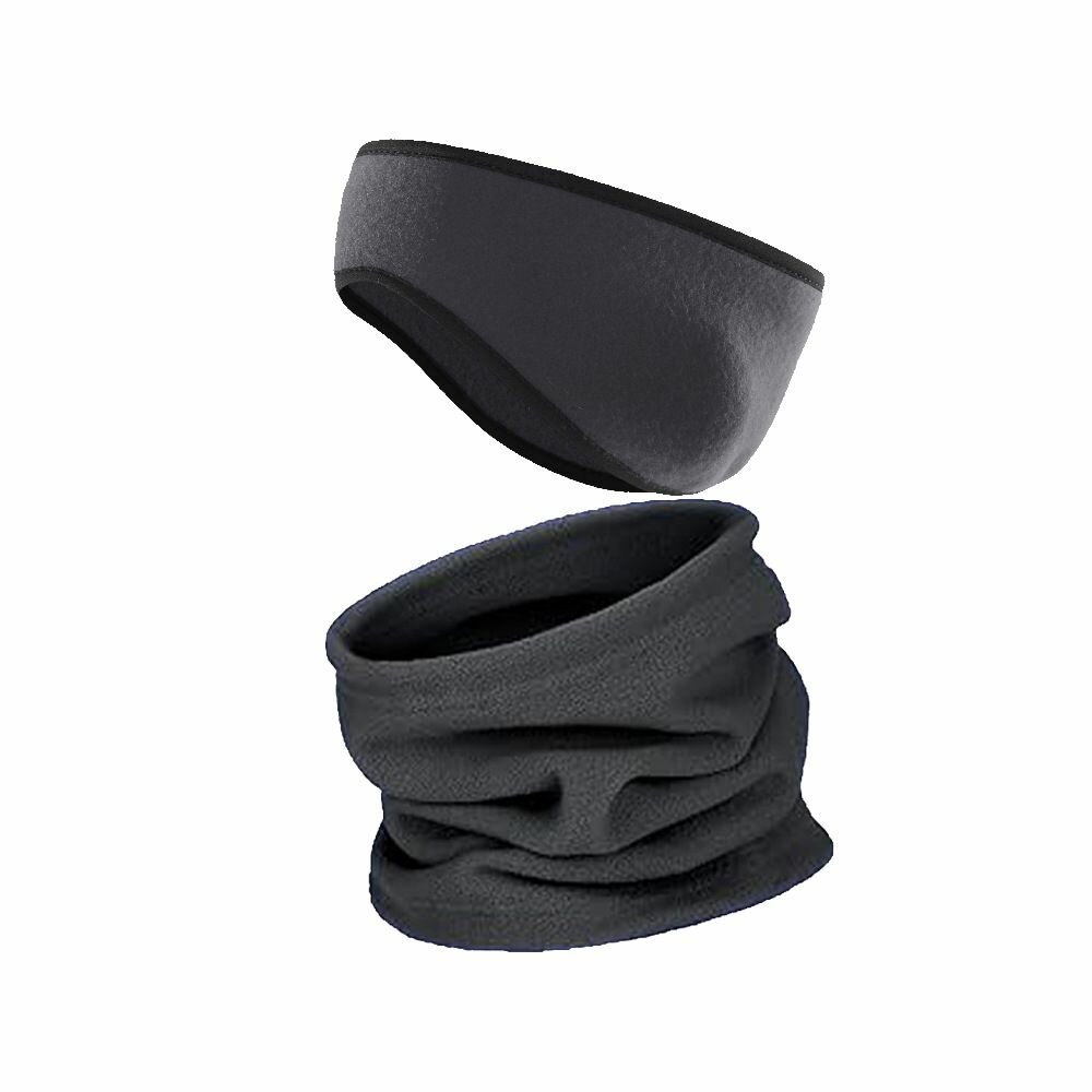 Зимняя повязка-утеплитель для ушей и флисовая гетра для лыжного спорта