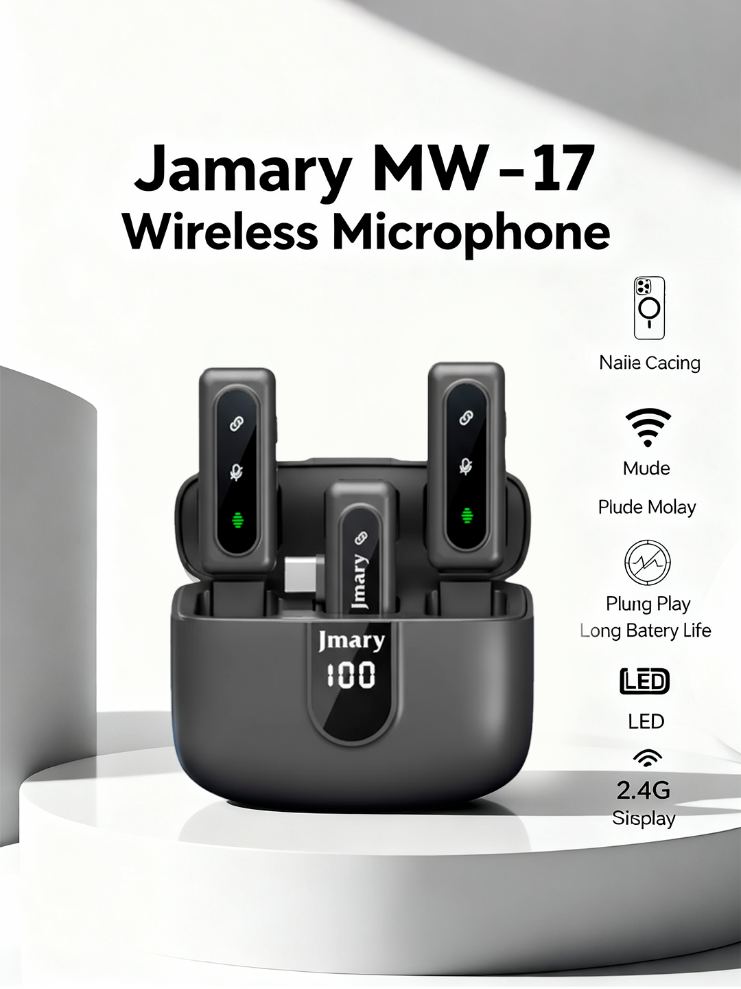 Микрофон JMARY MW-17, игровой, для стрима, студийного качества