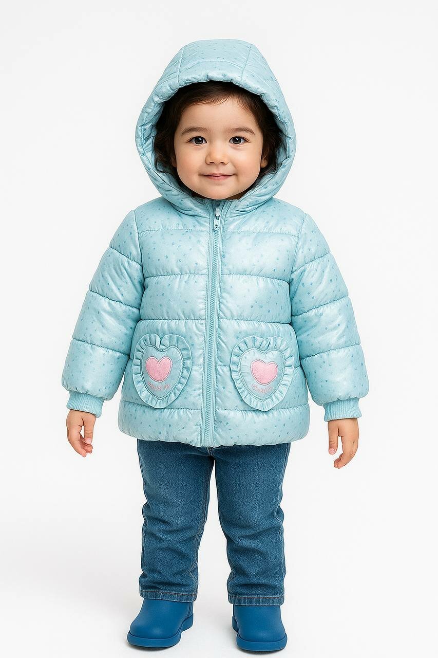 Куртка 90, размер 90, голубой