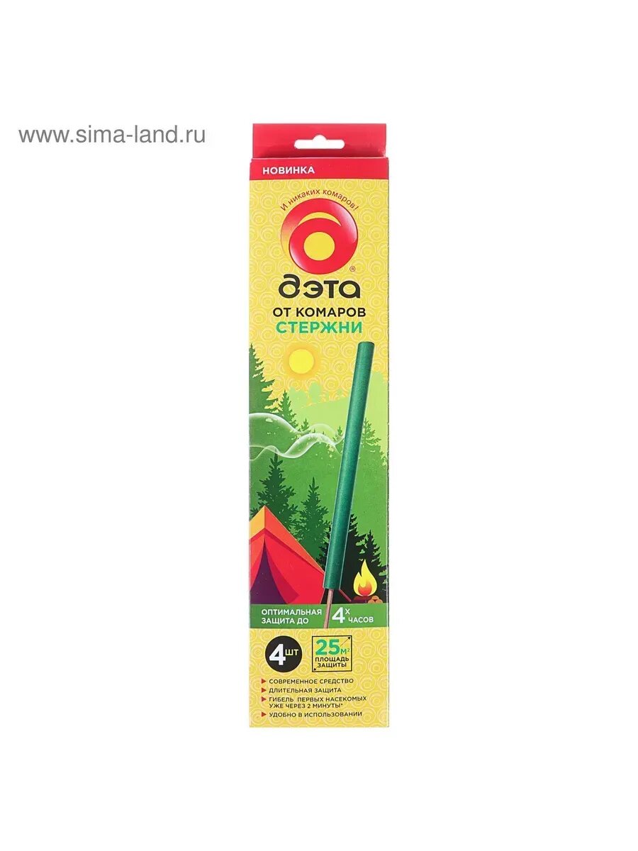 Стержни инсектицидные от комаров дэта фумигирующие 4 шт