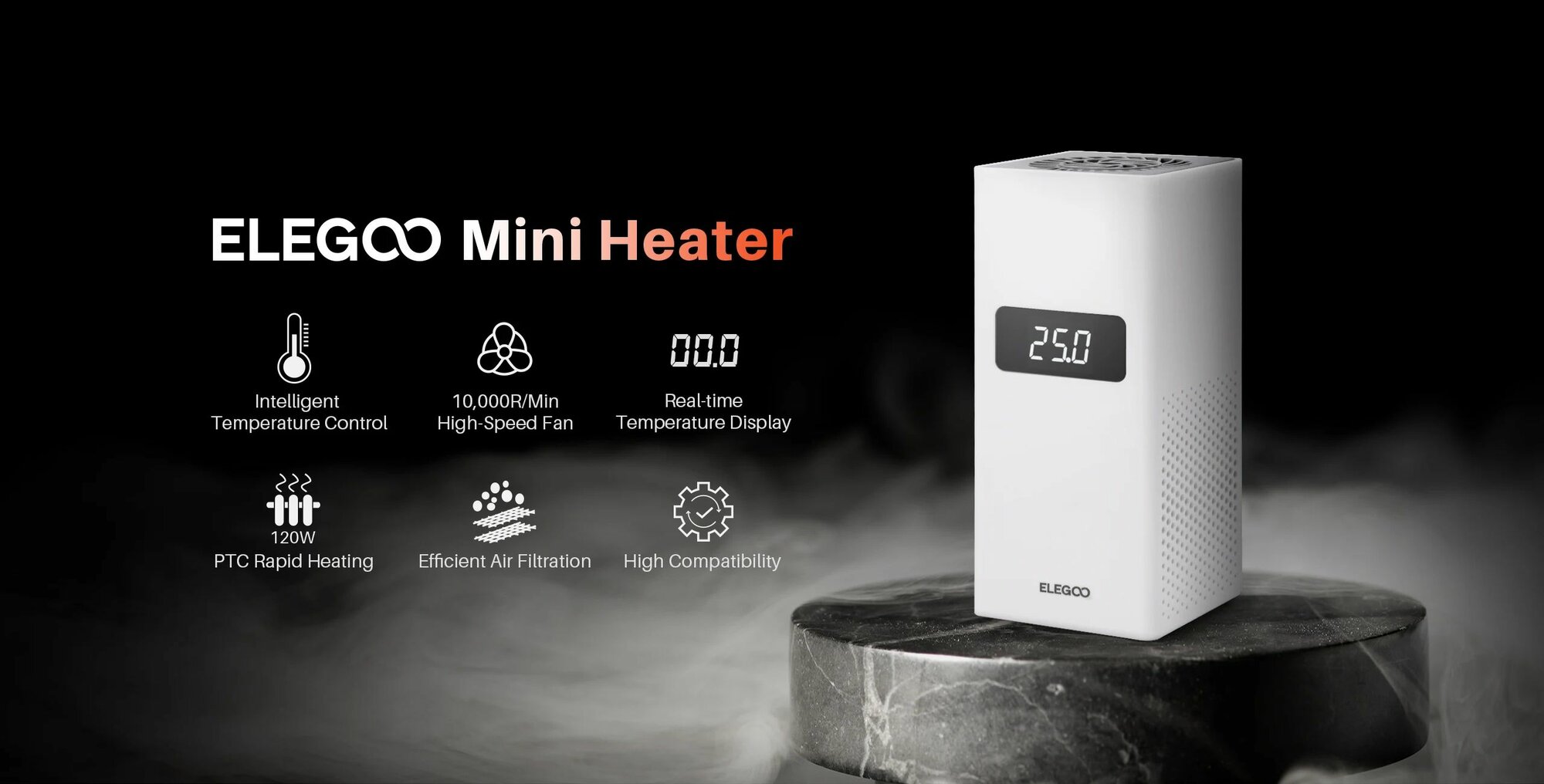 ELEGOO Мини-нагреватель для 3D-принтера из смолы — фото 1