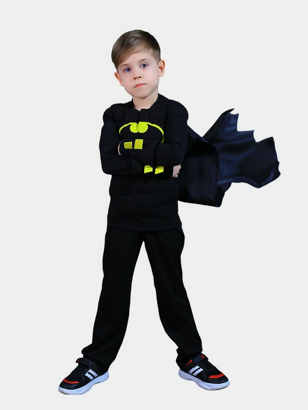Костюм карнавальный UMNO BRAND Бэтмен, для мальчиков, черный