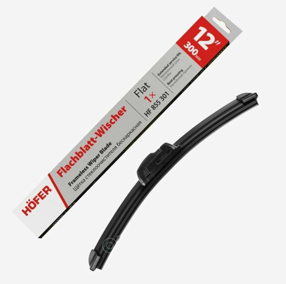 Щетка стеклоочистителя бескаркасная Hofer 12"/300 мм HOFER HF855301