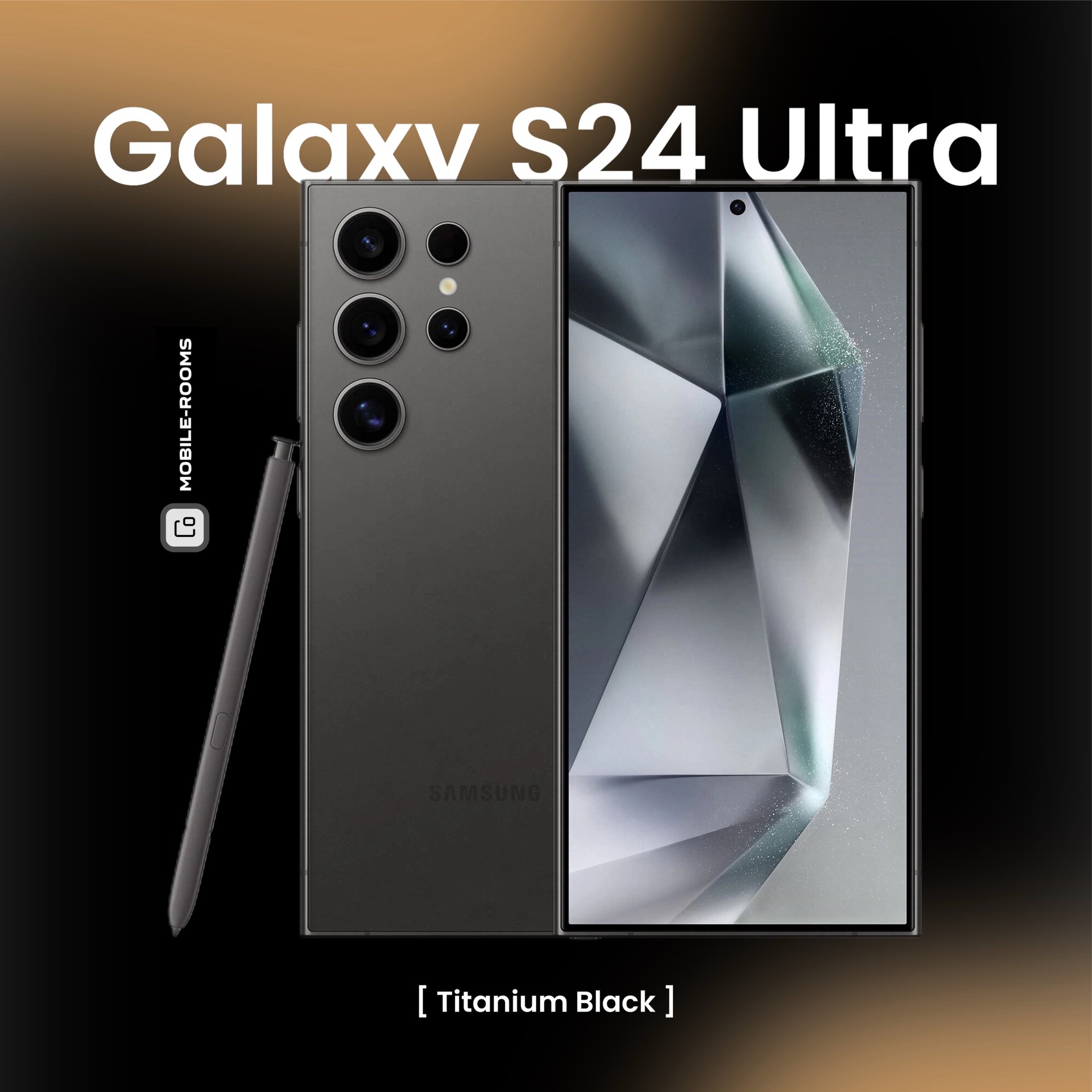 Смартфон Samsung Galaxy S24 Ultra 12/256 ГБ Titanium Black, титановый черный