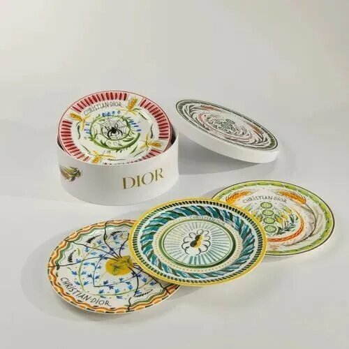 Тарелка десертная 26 см 4 шт фиолетовый