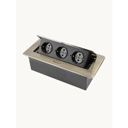 Встраиваемая выдвижная электрическая розетка в столешницу на 3 EURO электрический удлинитель для кухни тройник в стол скрытая розетка 4500₽