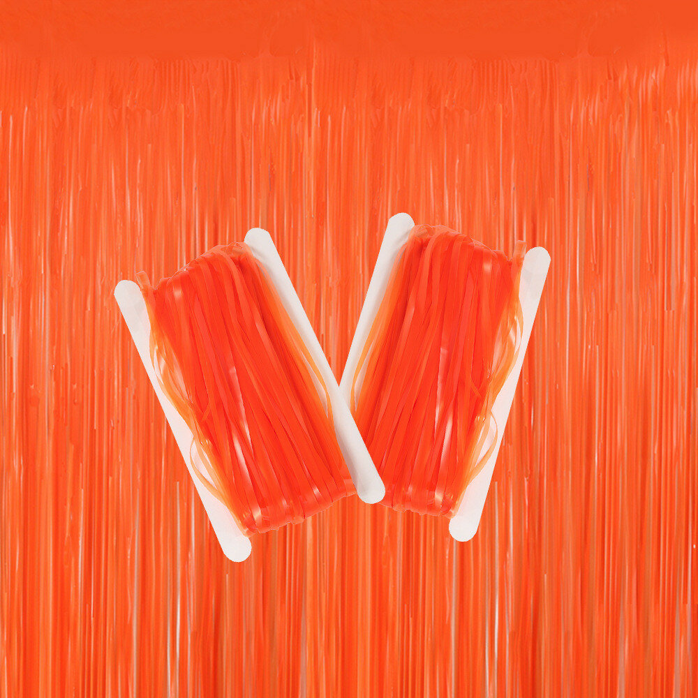 Праздничные флуоресцентные занавески в виде макарон для яркого декора на День святого Валентина и Рождество, 1м х 3м -