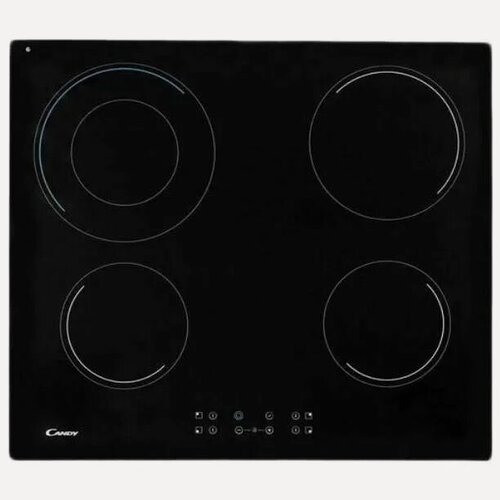 Изображение товара Электрическая варочная панель Candy CH64DVT, Hi Light, 4 конфорки, стеклокерамика, черная