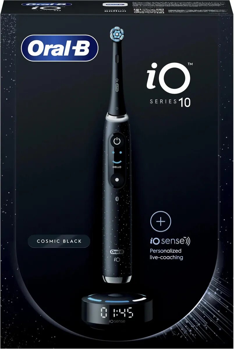 Электрическая зубная щётка Braun Oral-B iO Series 10 Cosmic Black (iOM10.1B4.2AD)