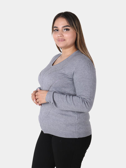 Свитер , размер OneSize, серый — фото 1