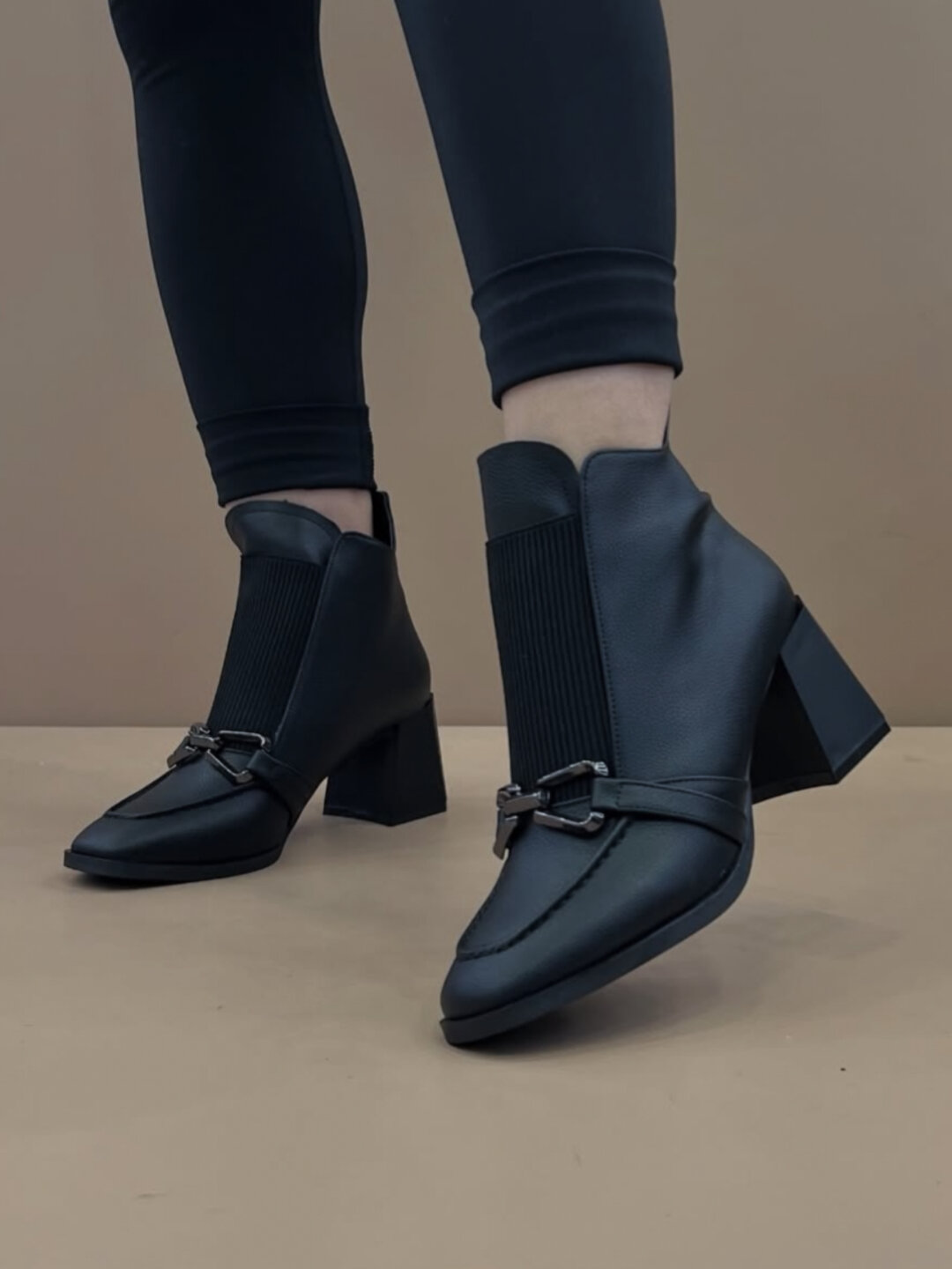 Полусапоги, размер 37, черный — фото 1