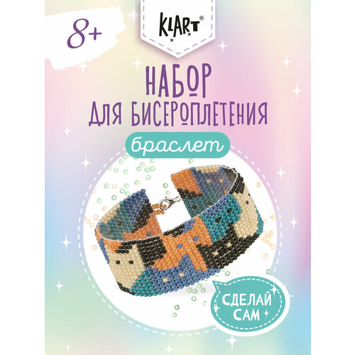 фото Набор для бисероплетения "klart" 11-011 "браслет. котики", для детей
