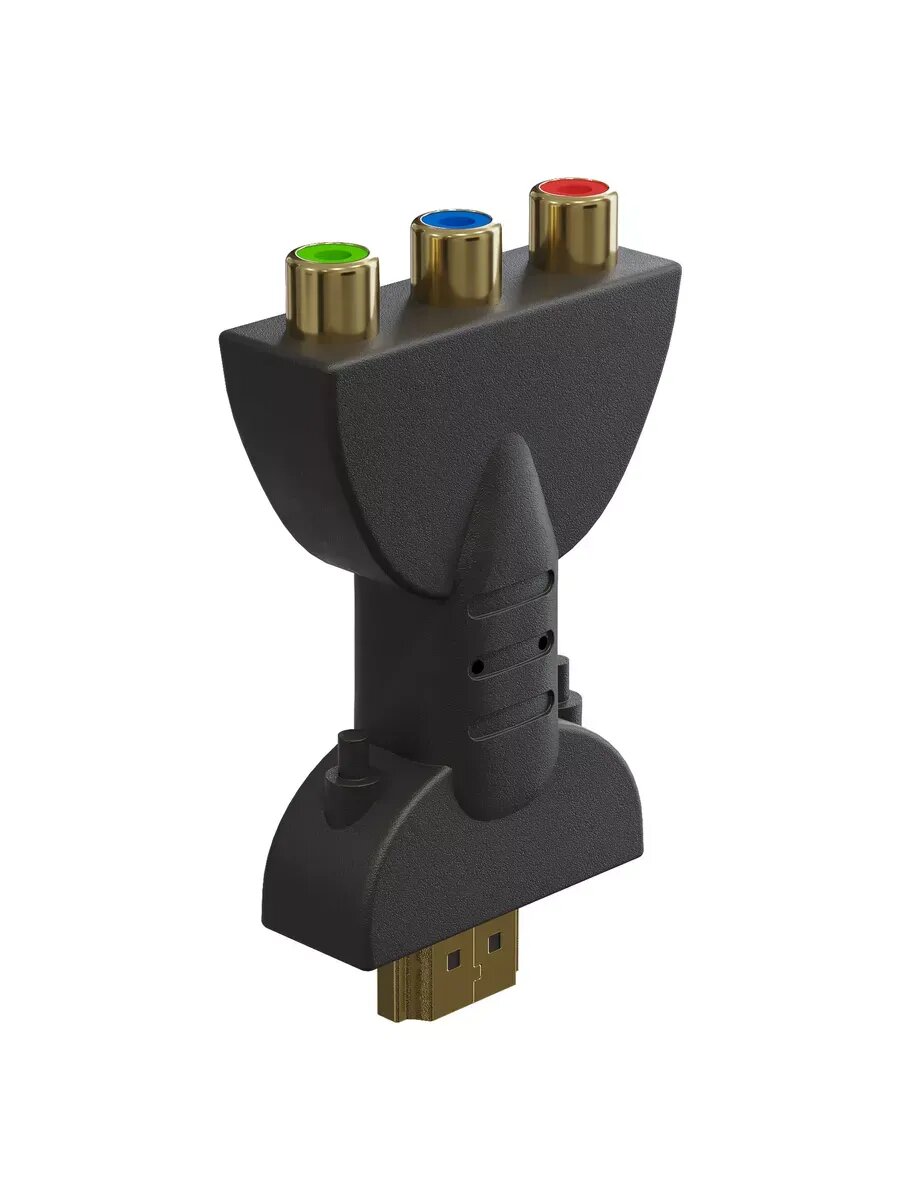 Адаптер HDMI – 3x RCA (AV) без встроенного ЦАП RGB — фото 1