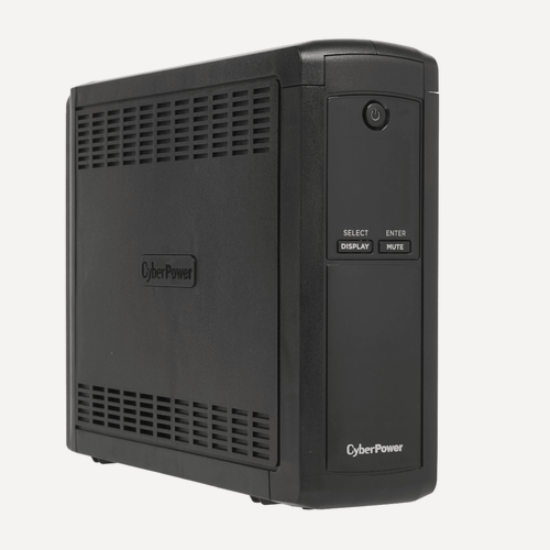 Изображение товара ИБП линейно-интерактивный CyberPower VP1200ELCD, 1200 ВА/720 Вт, 450 Дж, 4 А·ч, синусоида, холодный старт, черный