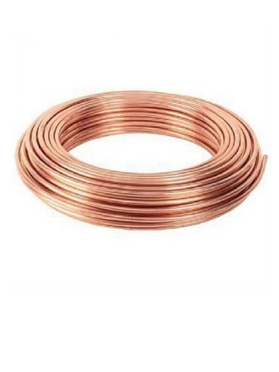 Труба медная 5х1,0мм, наружный диаметр 5 миллиметров, толщина стенки 1 миллиметр