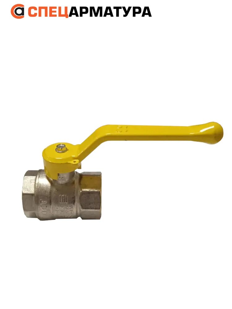 Кран шаровый латунный для газа 1" LD Pride 47.25. В-В. Р. GAS Ду25 рычаг (4МПа, Т150, L65)