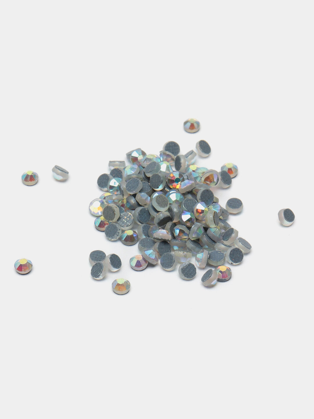 Стразы стеклянные, термоклеевые - Ледяной, SS16 (3.8-4.0 мм),20 гр
