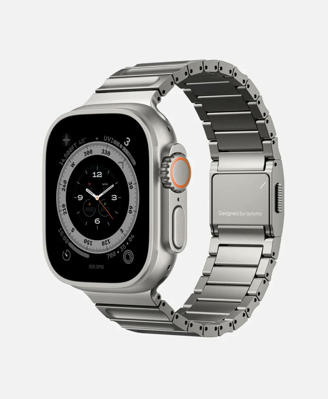 Ремешок С01 для Apple Watch watch large dial , титановый сплав, серебристый