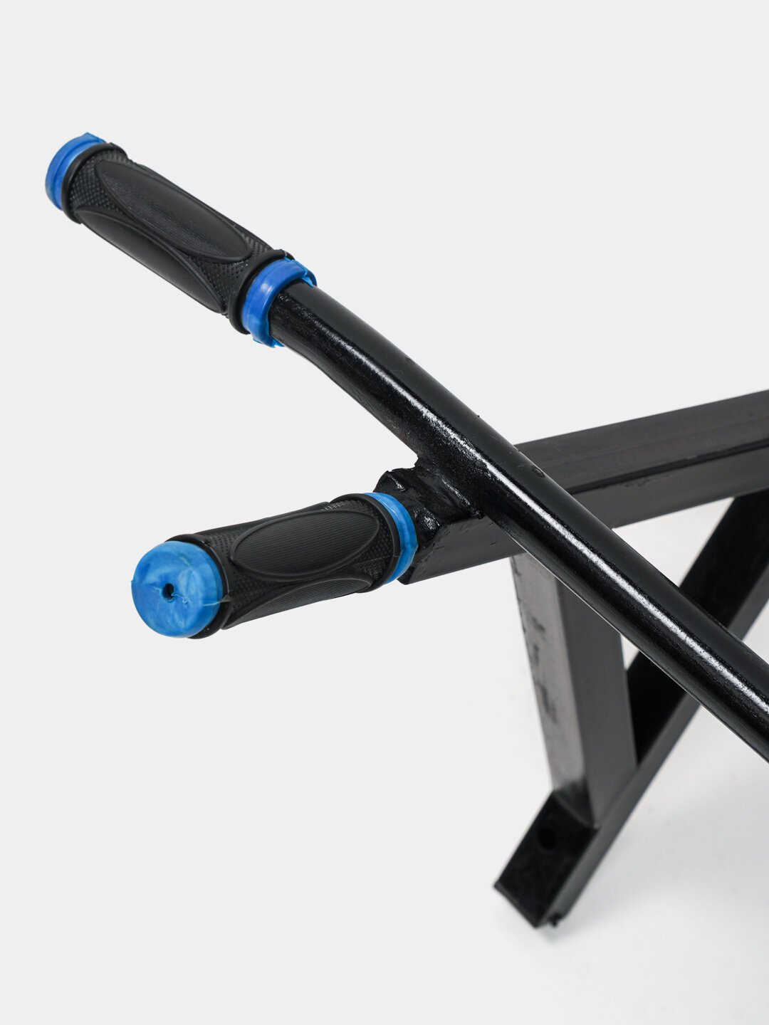 Турник 3 в 1, настенный, для пресса, брусьев и турника, до 200кг, синий — фото 1