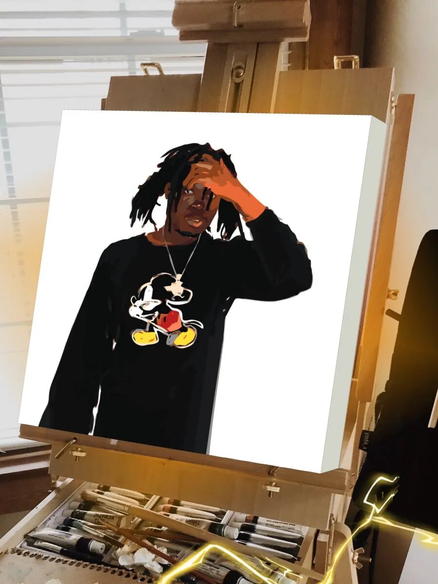 DENZEL CURRYартина по номерам на холсте — фото 1