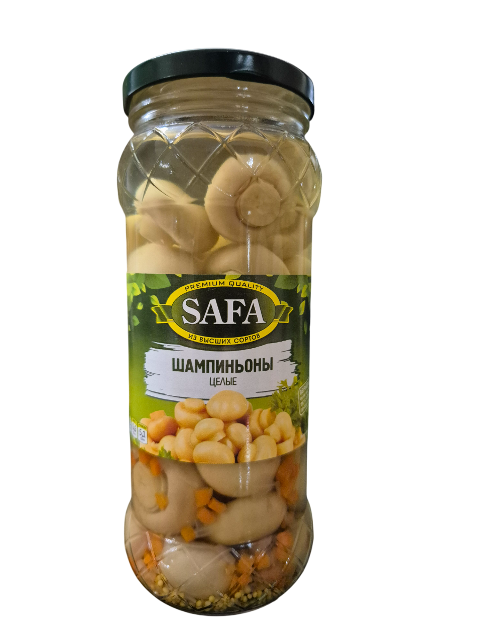 Шампиньоны целые SAFA, 530 г