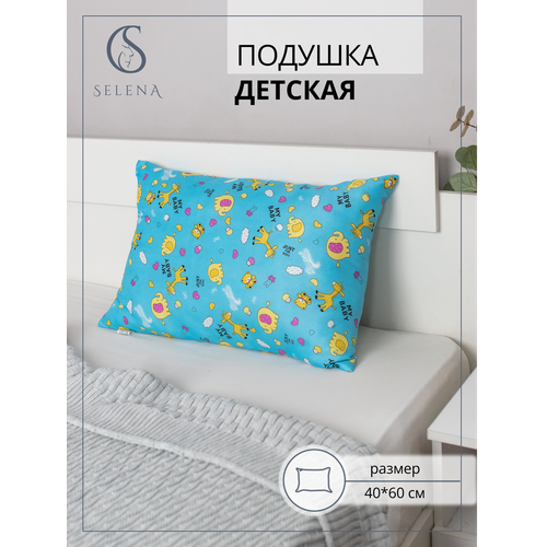 фото Подушка selena детская каприана, 40 х 60 см, высота 9 см 40 х 60 9 см 1 микс 0.47 кг