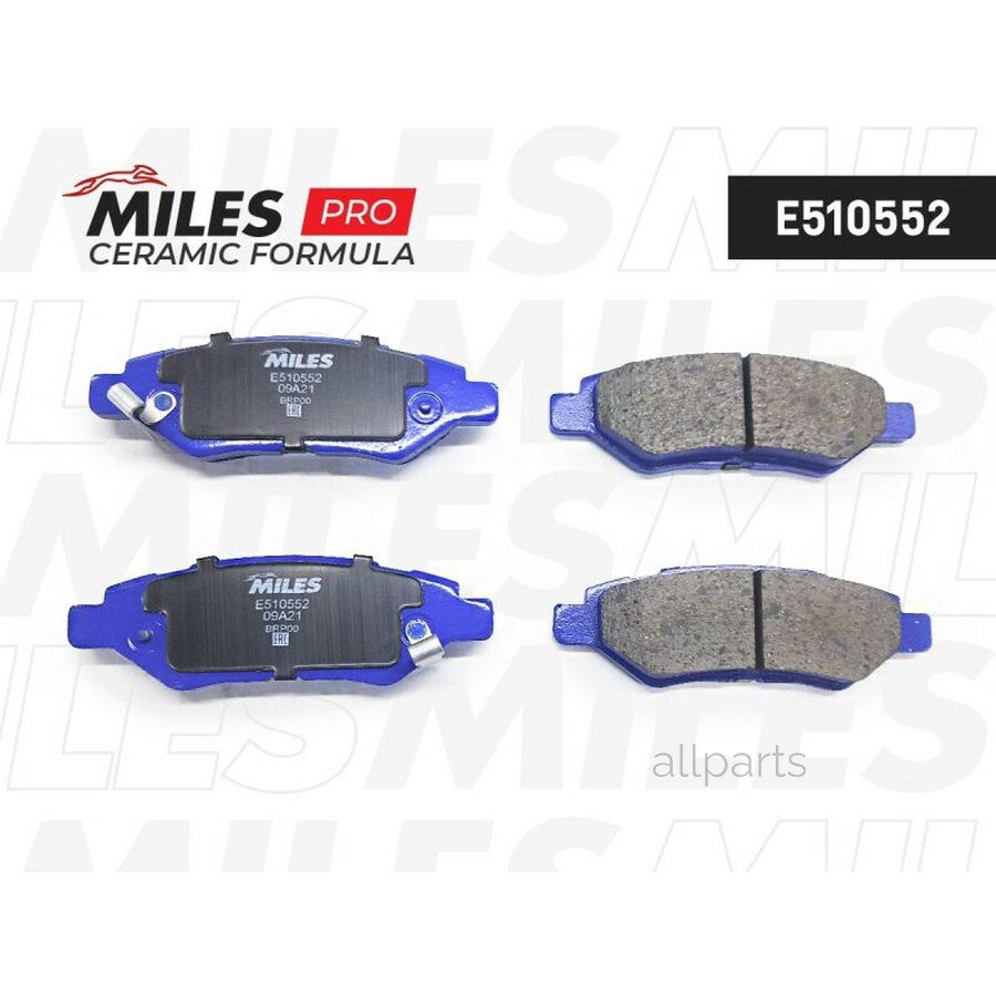 MILES E510552 Колодки тормозные CADILLAC CTS 2.8 08- задние Ceramic