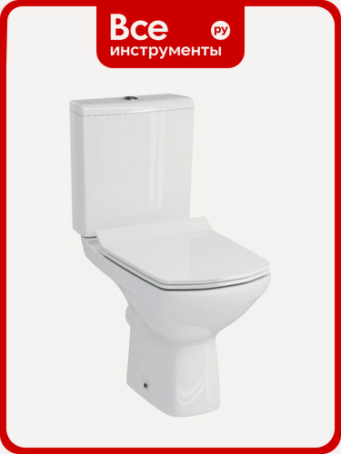 Изображение товара Унитаз-компакт Cersanit CARINA Clean On 011 3/5 DPL EO slim S-KO-CAR011-3/5-COn-S-DL-w