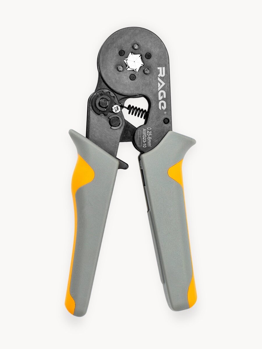 Пресс-клещи HSC8 6-6A шестигранные обжимные для наконечников 0.25 - 6 мм RAGE by VIRA